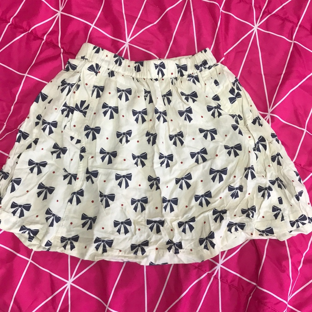 UO Cooperative Bow Skirt Elastic Pockets